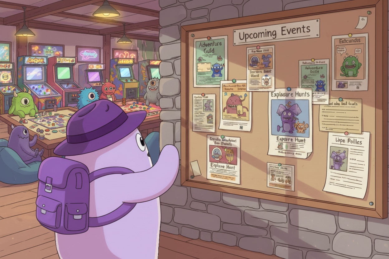 Screenshot of map showing board game cafés